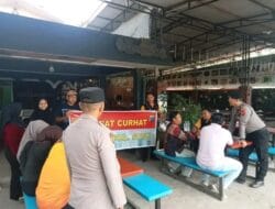 PERSONEL POLSEK PANGKALAN SUSU GELAR “CURHAT JUMAT” BARENG TOKOH MASYARAKAT BERAS BASAH