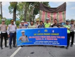 Sat Lantas Polres Langkat Gelar Ramp Check Kendaraan dalam Ops Keselamatan Toba 2026