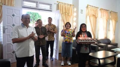 Forkopimda Kab.Karo Beri Kejutan Ulang Tahun ke-44 Kapolres Tanah Karo