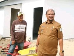 Bupati Aceh Tamiang Tinjau Pembangunan Huntara