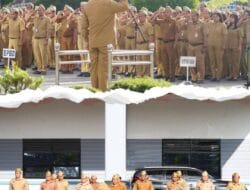 Bupati Karo Pimpin Apel Gabungan Pemkab Karo