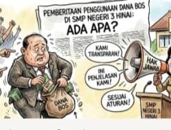 Kasek meradang .Terkait Pemberitaan Penggunaan Dana BOS, SMP Negeri 3 Hinai Bisa Gunakan Hak Jawab