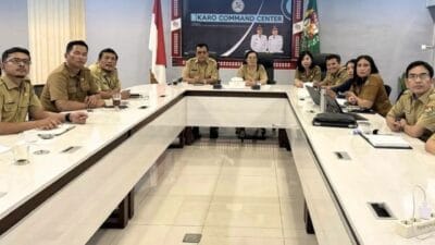 Pemerintah Kabupaten Karo Ikuti Rapat Koordinasi Pengendalian Inflasi Secara Daring