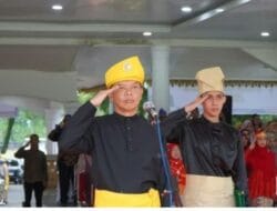 Hari Pendidikan Nasional dikabupaten Langkat Bernuasa Pakaian Adat dari Berbagai Suku