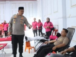 Kapolres Langkat Pimpin Donor Darah Hari Bhayangkara ke-80, Wujud Kepedulian Polri untuk Masyarakat