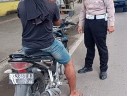 Himbauan Tertib Lalu Lintas Disampaikan Personel Satlantas Polres Langkat Dan Pengaturan Lalu Lintas Pagi