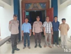 Polsek Tanjung Pura Hadir Jaga Kekhusyukan Ibadah Minggu