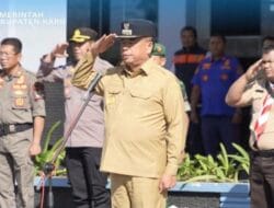 BUPATI KARO LEPAS KONTINGEN PRAMUKA MENUJU JAMBORE DAERAH SUMATERA UTARA XI TAHUN 2026