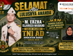 Putra Pimpinan Redaksi Medan Ekspos & Metro Ekspres Lulus Seleksi TNI AD 2026, Wujudkan Cita-cita Mengabdi untuk Bangsa
