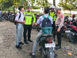 Police Go To School, Satlantas Polres Langkat Ajak Siswa Ciptakan Budaya Tertib Lalu Lintas