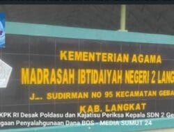 Kepala sekolah Min 2 Gebang / Langkat Diduga Kebal Hukum