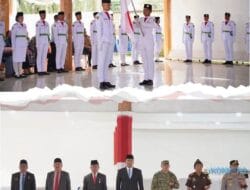 Bupati Karo Kukuhkan Paskibraka Kabupaten Karo untuk Pengibaran Bendera HUT Kemerdekan RI ke-81