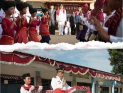 Bupati Karo Ikuti Apel HUT ke-81 Kemerdekaan Republik Indonesia di SMP Negeri 1 Kabanjahe
