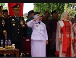 Plt Bupati Tiorita Pimpin Detik-Detik Proklamasi HUT ke-81 RI di Langkat