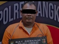 Warga Stabat diringkus polisi, telah menganiaya rekanan dikantor bupati Langkat saat pembuktian berkas proyek
