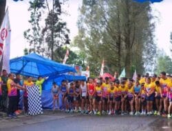 Bupati dan Wakil Bupati Karo Buka Fun Run Festival Bunga dan Buah Tahun 2026