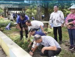 Pemkab Karo Dukung Gerakan Langit Biru dengan Penanaman Trembesi